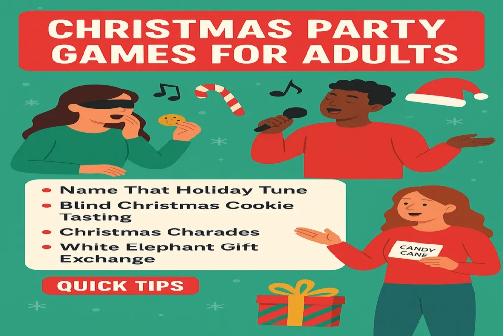 Christmas Party Games for Adults, fun Christmas games , adult Christmas party games
